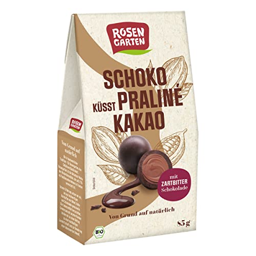 Rosengarten Bio Schoko küsst Praliné Kakao (1 x 85 gr) von Rosengarten