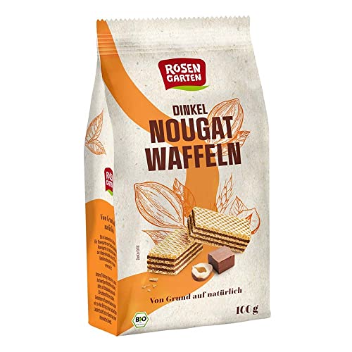 Rosengarten Waffeln, Dinkel-Nougat, 100g (1) von Rosengarten