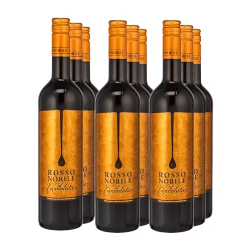 Rosso Nobile al Cioccolata | „Süßer Schokowein“ Weinpaket | 9x 750ml | Ideal für gemütliche Abende | Schokoladiger Rotwein | Exklusives Set von Rosso Nobile