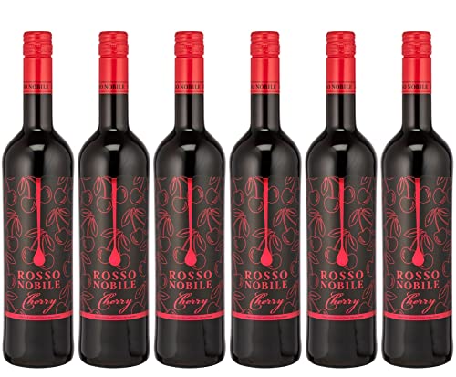 Rosso Nobile - Cherry, auf Rotwein basiertes Getränk (6 x 0,75L) von Rosso Nobile