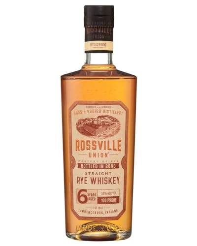 Rossville Union Straight Rye Whiskey, 6YO, Bottled in Bond, Distillers Select von Rossville