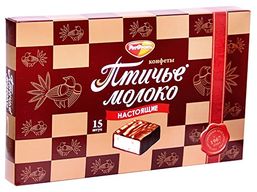 Rot Front Schaumzuckerkonfekt "Ptiche Moloko" Sahne, 8er Pack (8 x 200 g) von Rot Front