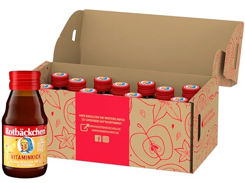 ROTBÄCKCHEN Kraftpaket Vitaminkick Shot, Flasche, 14er pack (14 x 60 ml) - Nahrungsergänzungsmittel mit 12 Vitaminen von Rotbäckchen