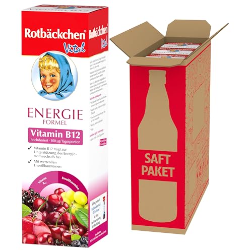 ROTBÄCKCHEN Vital Energie Formel 3er Pack (3 x 450 ml) - Nahrungsergänzungsmittel mit Vitamin B12 und Aminosäuren von Rotbäckchen