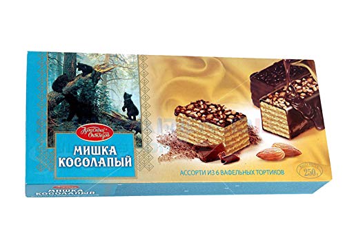 Russische Waffel - Torte Mischka Kosolapij (250 Gramm) Мишка косолапый von Roter Oktober
