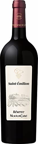 Mouton Cadet Réserve, Saint-Emilion AOC – Trockener Rotwein aus Bordeaux (1 x 0,75l) von Mouton Cadet