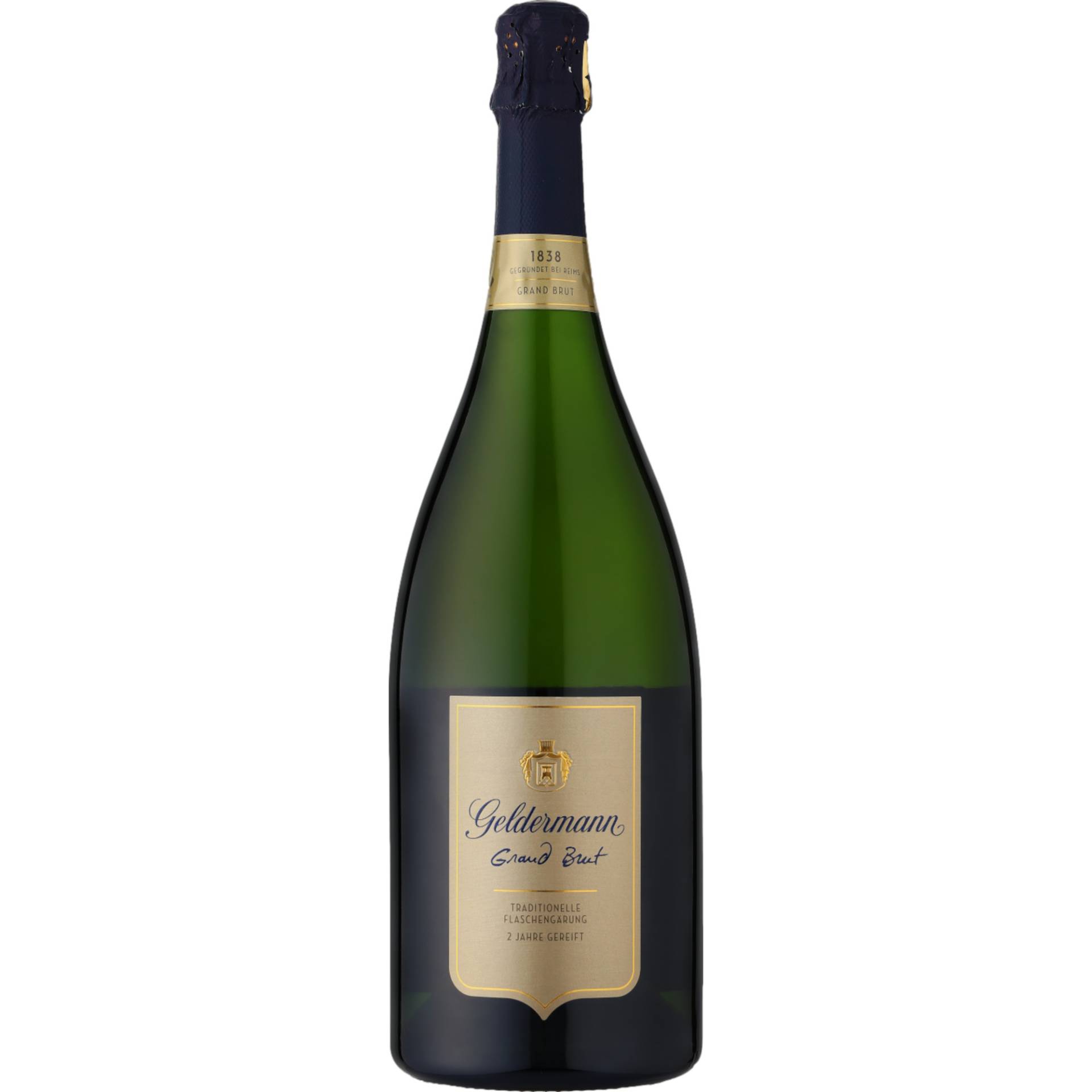 Geldermann Grand Brut, Brut, Baden, Magnum, Baden, Schaumwein von Rotkäppchen-Mumm Sektkellereien GmbH, Matheus-Müller-Platz 1 65343 Eltville am Rhein