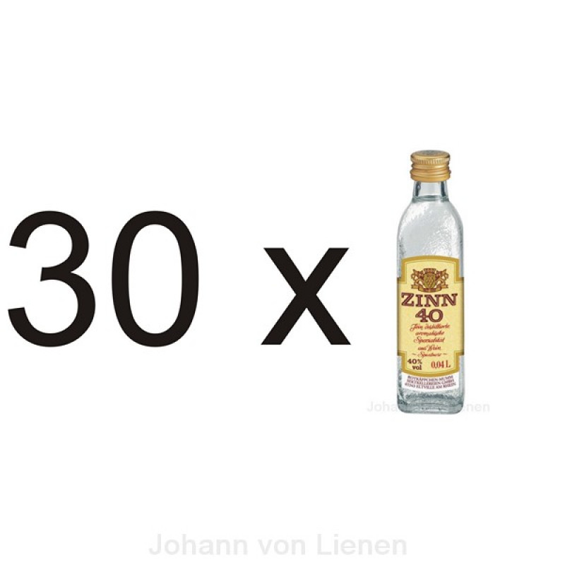 Zinn 40 Miniflaschen 30 x 0,04 L 40% vol von Rotkäppchen-Mumm