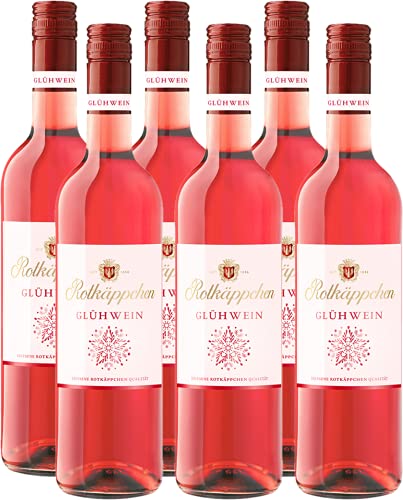 Rotkäppchen Qualitätswein Glühwein Rot hell (6 x 0,75l) – Aromatisch-winterlicher, rosé-farbener Glühwein in erlesener Rotkäppchen Qualität von Rotkäppchen