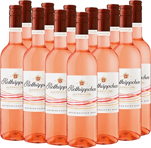VINELLO 12er Weinpaket Roséwein - Spätburgunder Rosé alkoholfrei - Rotkäppchen mit einem VINELLO.weinausgießer | 12 x 0,75 Liter VINELLO 12er Weinpaket Roséwein - Spätburgunder Rosé alkoholfrei - Rotkäppchen mit einem VINELLO.weinausgießer | 12 x 0,75 Liter von Rotkäppchen Sekt