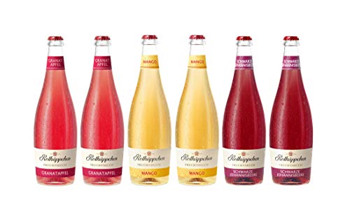 Rotkäppchen Fruchtsecco Mix-Set – Fruchtsecco Granatapfel (2 x 0,75l), Fruchtsecco Mango (2 x 0,75l), Fruchtsecco Schwarze Johannisbeere (2 x 0,75l) von Rotkäppchen