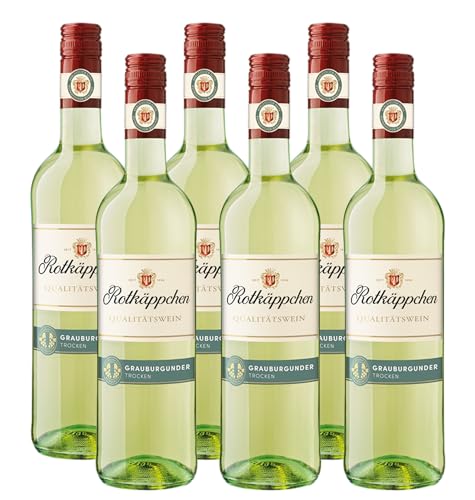 Rotkäppchen Qualitätswein Grauburgunder Trocken – Deutscher Weißwein aus Rheinhessen (6 x 0,75 l) von Rotkäppchen