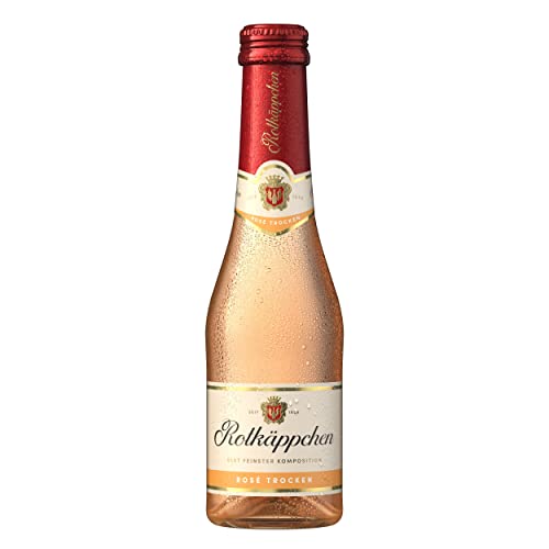 Rotkäppchen Sekt Rosé Trocken (1x 0,2l) - Frischer, lebendiger Sekt mit fruchtiger Note in der praktischen Kleinflasche von Rotkäppchen