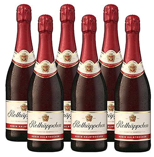 Rotkäppchen Sekt Rubin Halbtrocken, 6er Pack (6 x 750 ml) von Rotkäppchen