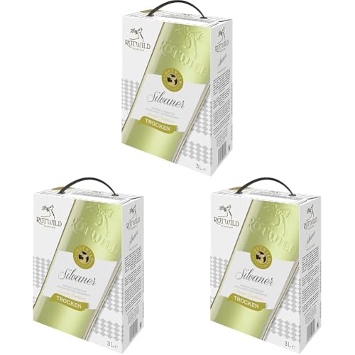 Rotwild Silvaner trocken (1 x 3,0l) (Packung mit 3) von Rotwild
