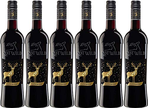 Rotwild deutscher Glühwein rot lieblich (6 x 0.75 l) 11% vol. von Ewbob