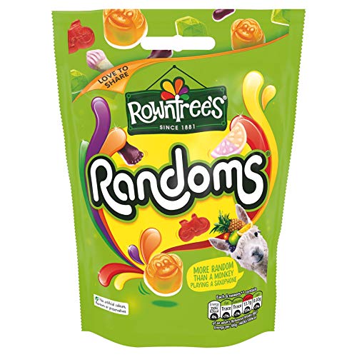 Rowntree Random Gelee-Fruchtgummi-Mischung Tüte - 120g - 4er-Packung von Rowntree