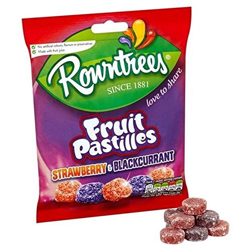 Rowntree Rote Und Schwarze Frucht-Pastillen Teilen Beutel 160G - Packung mit 2 von Rowntree