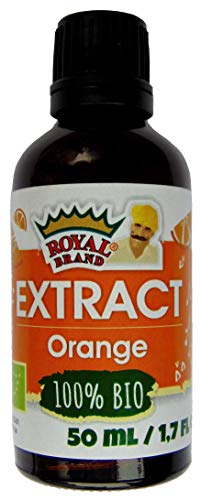 Bio-Orangenextrakt in einer Glasflasche für bessere Qualität, zertifiziert von Royal Brand