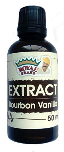 Extrakt Vanilleschoten Bourbon 50 ml, 100 % natural, Royal Brand, Glasflasche für bessere Qualität, vanilla extract for baking von Royal Brand