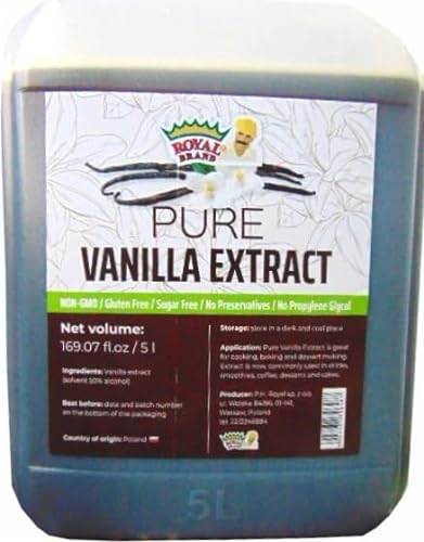 Pure Vanilla Extract, dreifach konzentriert / 3 x / 5 L / 169.07 fl oz von Royal Brand