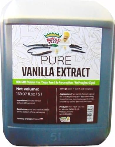 Pure Vanilla Extract, dreifach konzentriert / 3 x / 5 L / 169.07 fl oz von Royal Brand