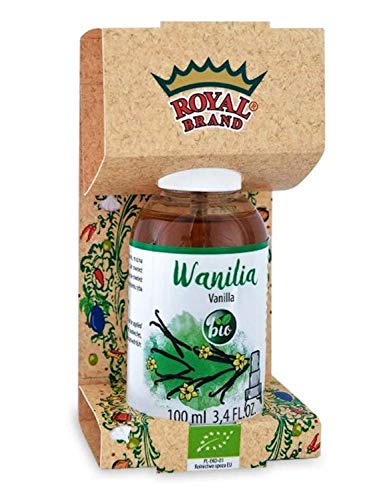 Royal Brand BIO Natürlicher Vanilleextrakt in einem 100 ml Zerstäuber, perfekt für die Küche und das Restaurant, Vanille Bourbon/ Glasflasche für bessere Qualität von Royal Brand