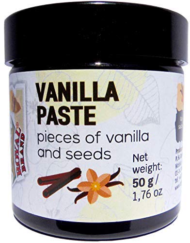 Vanilla Bean Paste/ Vanille-Paste / Vanilleschotenpaste / 50 g / - Perfekt zum Backen, The Champion Great Taste 2020/ Glas für bessere Qualität von Royal Brand