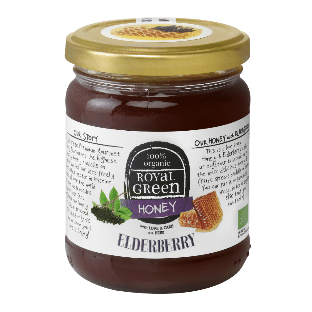 Bio Honig mit Holunderbeeren Bio Honig mit Holunderbeeren von Royal Green