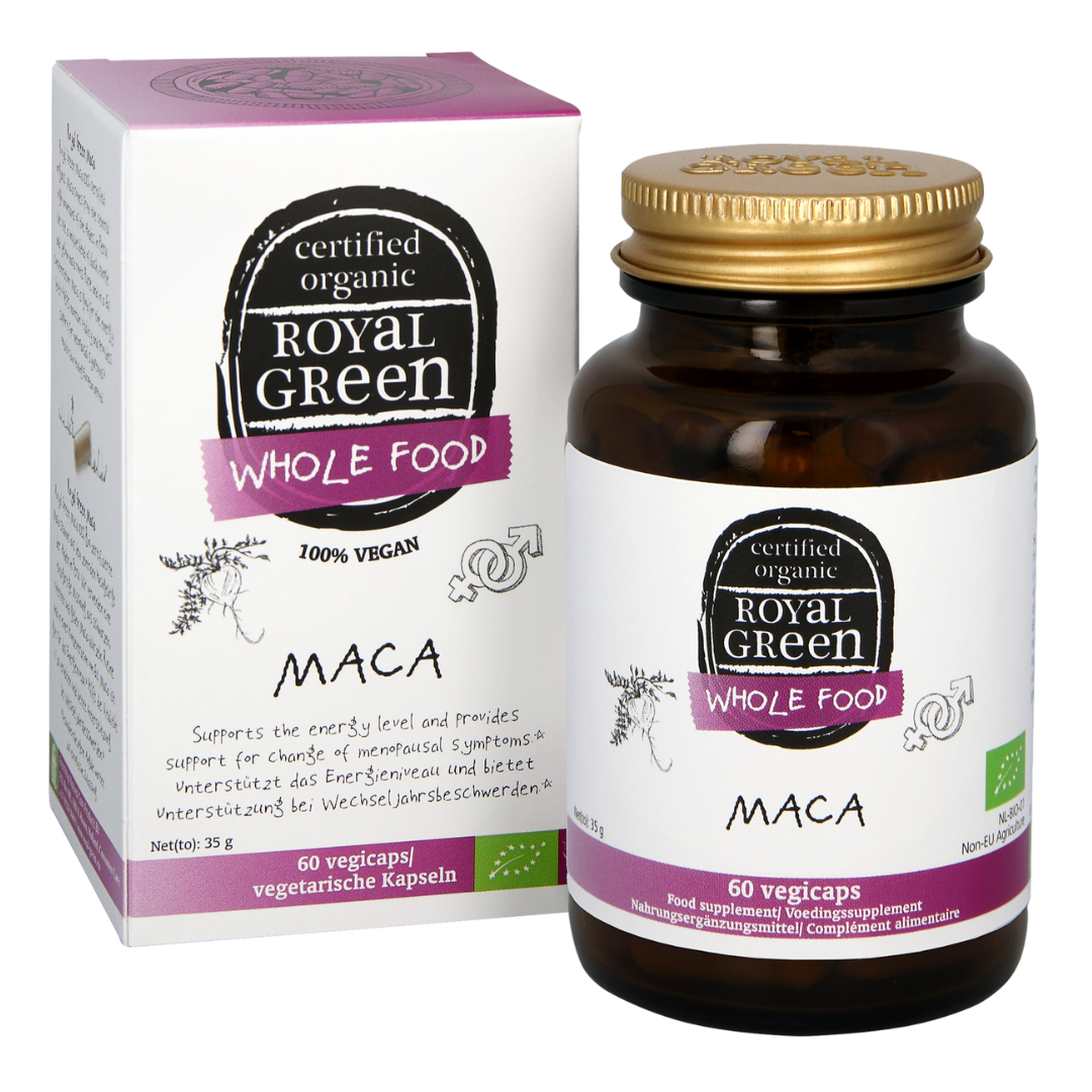 Bio Maca, 60 Kapseln Bio Maca, 60 Kapseln von Royal Green