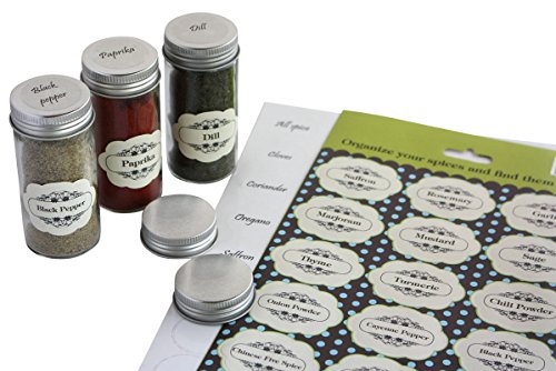 Deko-Etiketten für Gewürze in Elfenbein Transparent DIY Aufkleber Deko Aufkleber für DIY Organisation Bastelzimmer Büro Allzwecketikett 92 Vorteilspack von Royal Green Deko-Etiketten für Gewürze in Elfenbein Transparent DIY Aufkleber Deko Aufkleber für DIY Organisation Bastelzimmer Büro Allzwecketikett 92 Vorteilspack von Royal Green von Royal Green