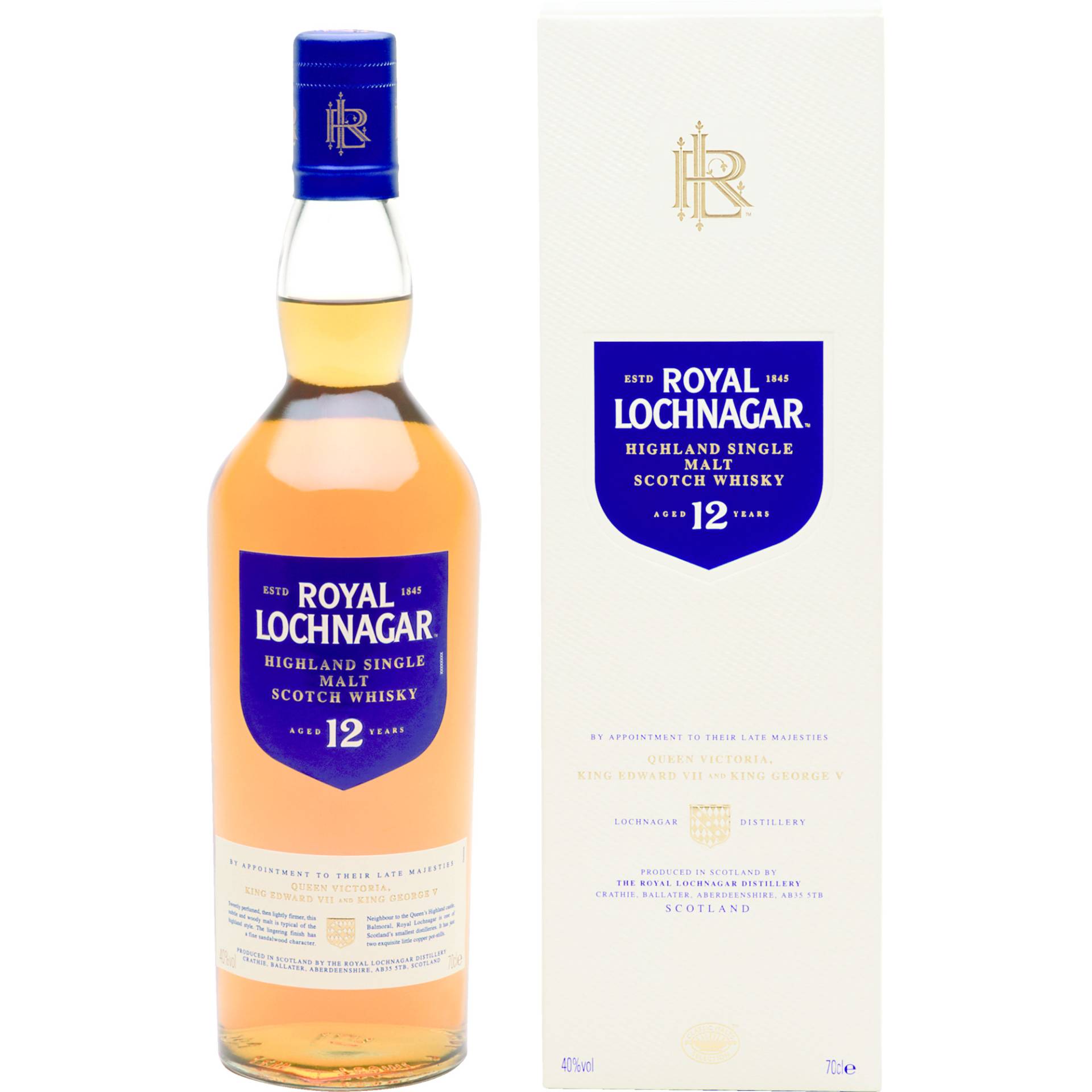 Royal Lochnagar 12 Years Highland Single Malt, Scotch Whisky, 0,7 L, 40% Vol., Schottland, Spirituosen von Royal Lochnagar Distillery, Crathie, Ballater AB35 5TB, Scotland