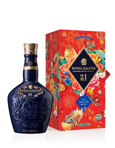 Chivas Regal Royal Salute FY24 Lunar New Year Special Design Edition, 21 Jahre gereifter Blended Scotch Whisky, Geschenk-Idee, 40% Vol., 700ml von Royal Salute