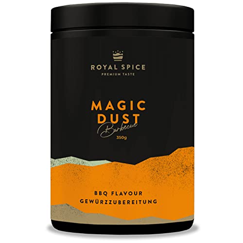 Royal Spice Magic Dust Smoke BBQ Rub - 350g Dose - BBQ Gewürzmischung mit geräucherter Paprika und Rauch für unwiderstehlichen Geschmack zum Barbeque von ROYAL SPICE bbq rubs & spices