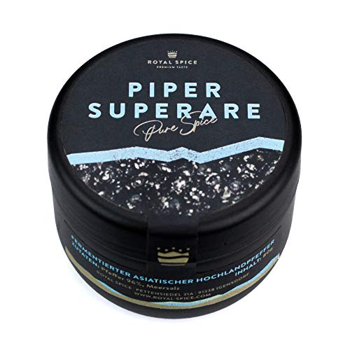 Royal Spice fermentierter Pfeffer "Piper superare" - Schwarzer Pfeffer ganz 80g - Saftig weicher Pfeffer schwarz aus Sri Lanka - Pfefferkörner schwarz von ROYAL SPICE