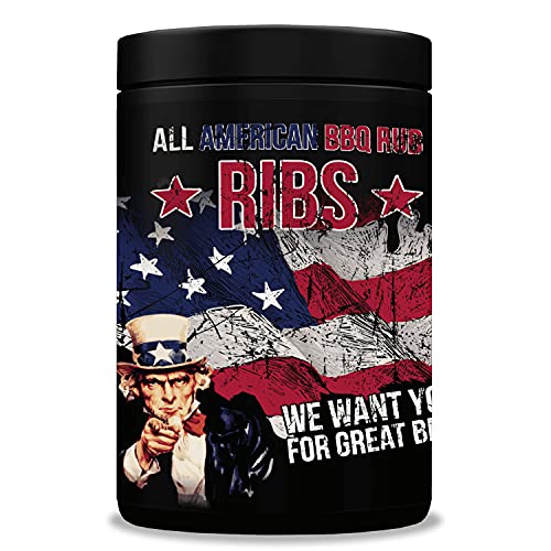 All American BBQ Ribs 350g - Perfekte Ribs aus dem Smoker - Authentisch Amerikanische Barbecue Trockenmarinade Für Unverwechselbaren Grillgenuss von ROYAL SPICE bbq rubs & spices