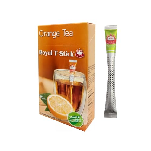 Royal T-Stick® | Assam Schwarztee & Orange | Indischer schwarzer Tee und Orangengeschmack – 15 Stick Tea (28,5 g) von Royal T-Stick