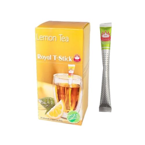 Royal T-Stick® | Assam Schwarztee & Zitrone | Indischer schwarzer Tee und Zitronengeschmack – 15 Stick Tea (28,5 g) von Royal T-Stick