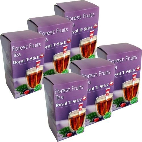 Royal T-sticks Forest Fruit Tea 6 x 30 Stück (Waldfrüchte Tee Sticks einzeln verpackt) von Royal T-stick