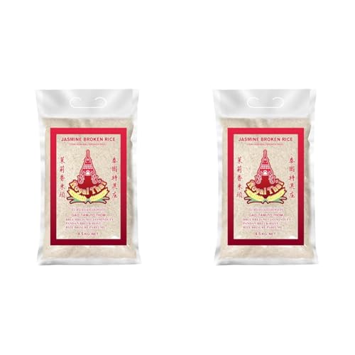 ROYAL THAI RICE - Gebrochener Jasmin Reis - 1 X 4,5 KG (Packung mit 2) von Royal Thai