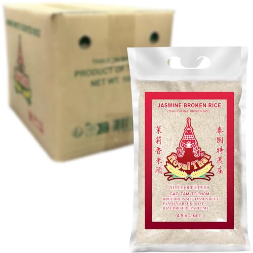 ROYAL THAI RICE - Gebrochener Jasmin Reis - 4 X 4.5 KG - Multipack ROYAL THAI RICE - Gebrochener Jasmin Reis - 4 X 4.5 KG - Multipack von Royal Thai