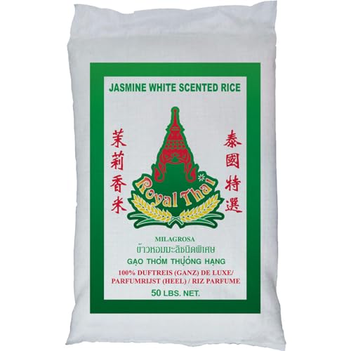 ROYAL THAI RICE - Langkorn Jasmin Duftreis - 1 X 22,7 KG ROYAL THAI RICE - Langkorn Jasmin Duftreis - 1 X 22,7 KG von Royal Thai