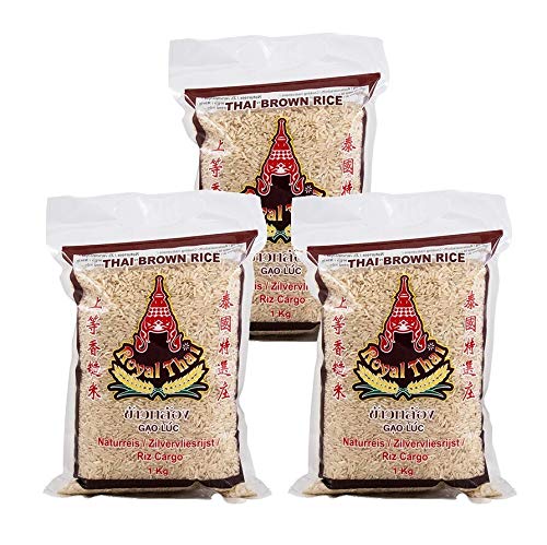 Royal Thai Braunreis Naturreis 1kg, 3er Pack, (3x1000g) von Royal Thai