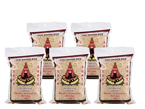 Royal Thai Braunreis Naturreis 1kg, 5er Pack, (5x1000g) von Royal Thai