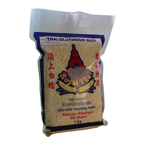 Royal Thai - Klebreis Sticky Rice - 3er Pack (3 x 1kg) - Original Thai von Royal Thai