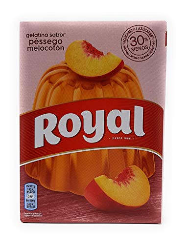 Royal, Gelatinepulver, Mit Pfirsichgeschmack, 30 % Weniger Zucker, 2 x 57 g Royal, Gelatinepulver, Mit Pfirsichgeschmack, 30 % Weniger Zucker, 2 x 57 g von Royal