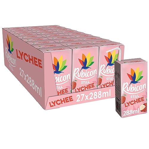 RUBICON Lycheesaftgetränk - 27er Pack, (27 x 288 ml) von Rubicon