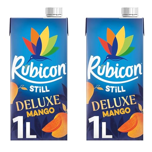 RUBICON Mango Fruchtsaft, frisch und fruchtig mit einem süß, aromatischen Geschmack (1 x 1l) (Packung mit 2) von Rubicon