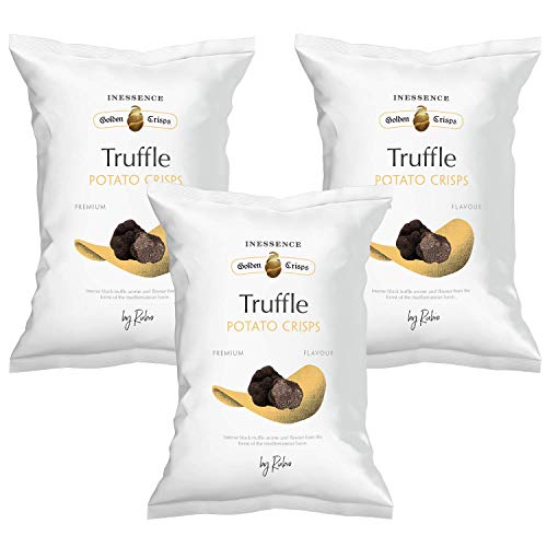 3x Rubio Chips, Trüffel Chips, Glutenfrei, Vegan, Großpackung, Spanische Kartoffelchips Tüten, Chipstüten, Snack, 125 g 3x Rubio Chips, Trüffel Chips, Glutenfrei, Vegan, Großpackung, Spanische Kartoffelchips Tüten, Chipstüten, Snack, 125 g von Rubio