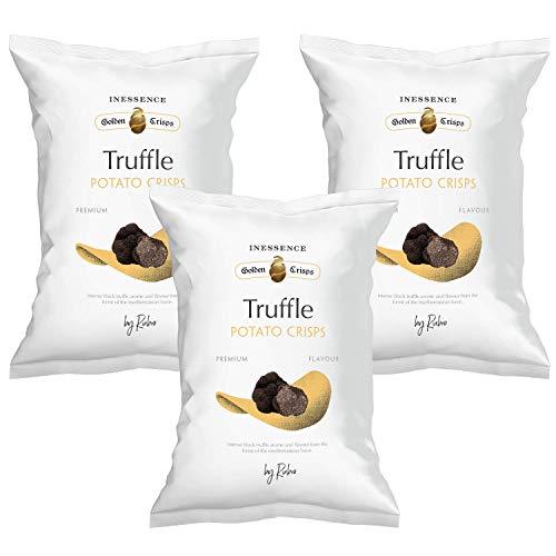 3x Rubio Chips, Trüffel Chips, Glutenfrei, Vegan, Großpackung, Spanische Kartoffelchips Tüten, Chipstüten, Snack, 125 g von Rubio